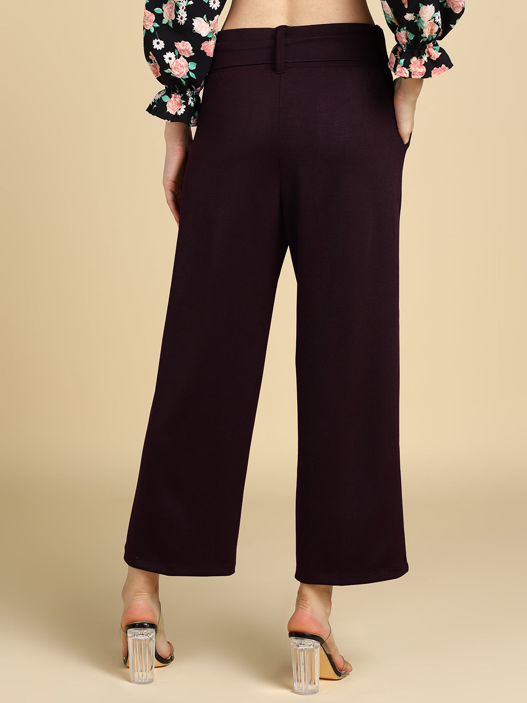 Alisa.Sonya Women's Wide Leg Pants Korean Style Full Length Tailored Semi Formal  pants Drawstring High Waist Pleated-Design Loose Straight White Wrap Pants  | Lazada PH